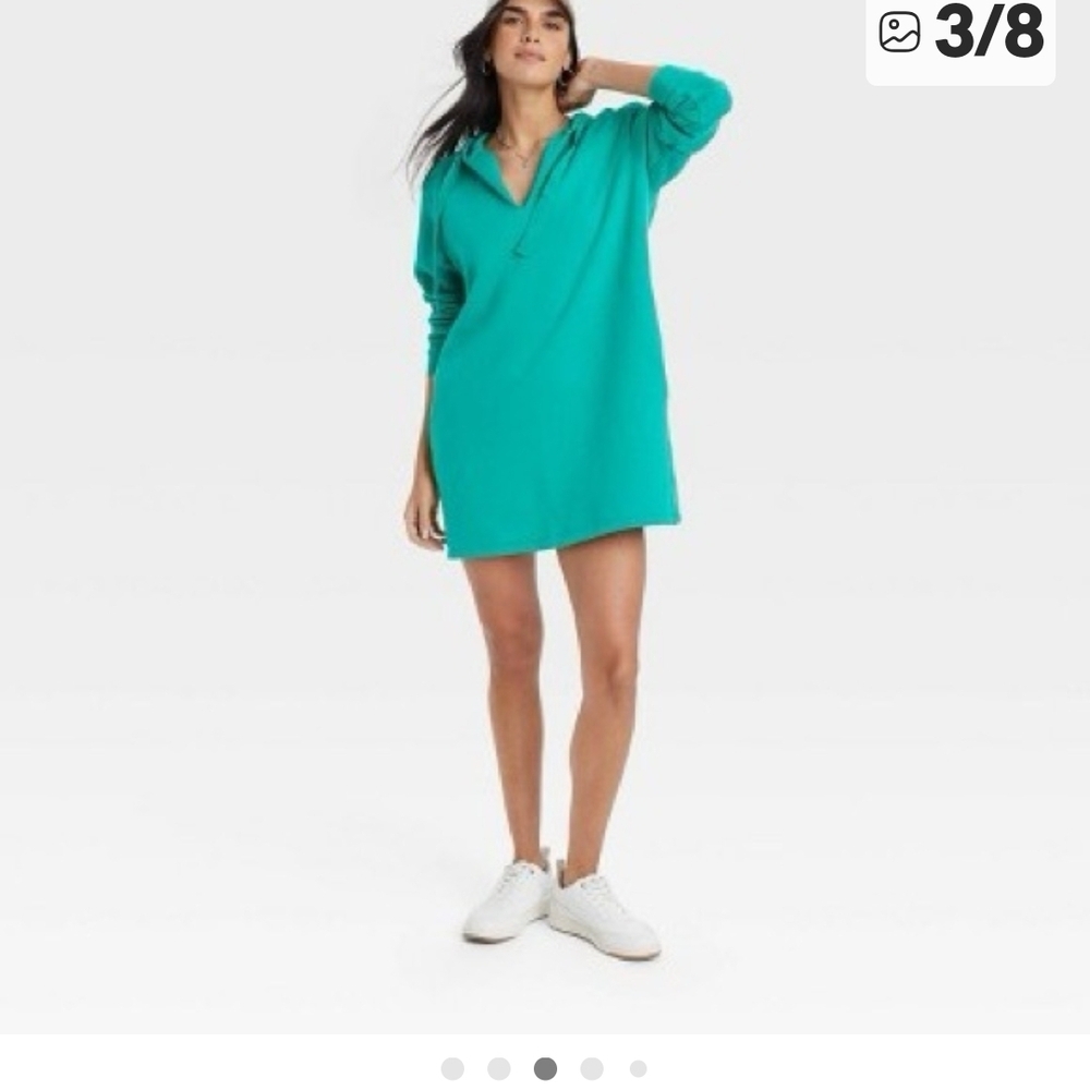Universal Thread Teal Hoodie Dress